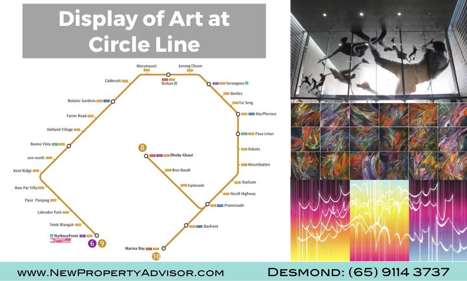 art display at circle line